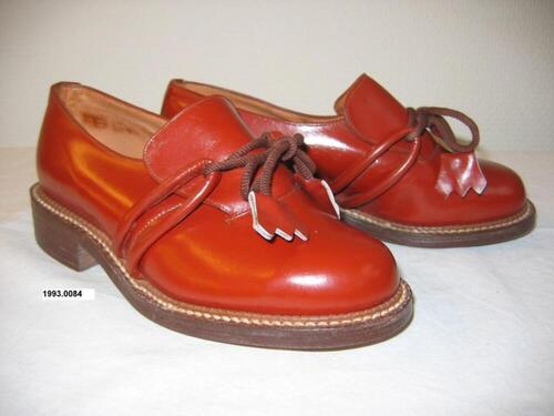 Schoenen in roestbruin leer