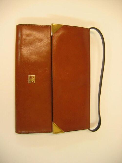 Handtas in bruin leer