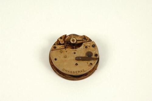 Ensemble bestaande uit zakhorloge met binnenwerk en originele doos