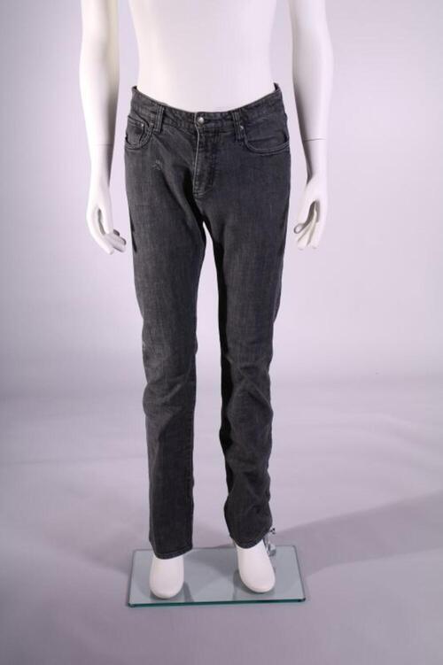 Broek in muisgrijze jeans