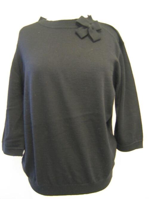 Trui in zwarte tricot