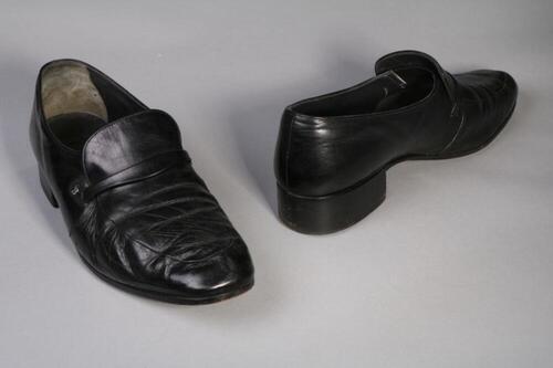 Schoenen in zwart leer