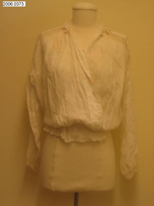Blouse in witte katoen