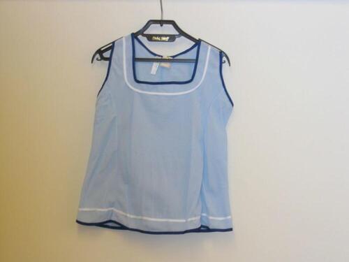 Onderjurk in lichtblauwe nylon