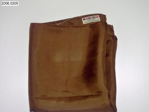 Vierkante foulard in bruine zijde