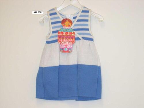 Jurk in blauw-witte stof