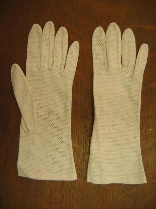 Handschoenen in witte nylon