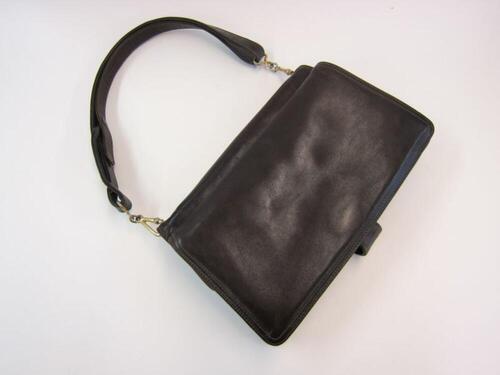 Handtas in bruin leer