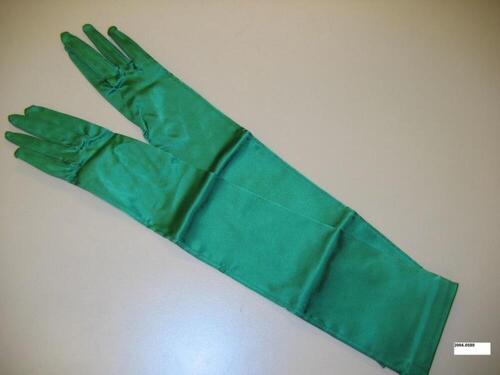 Handschoenen in felgroene, glanzende tricot