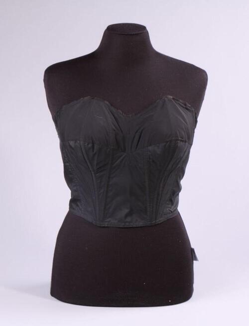 Bustier in zwarte nylon