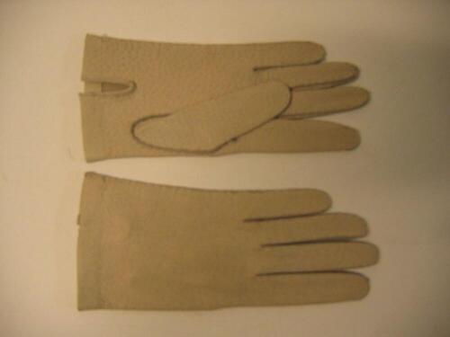 Handschoenen in ecrukleurig leer