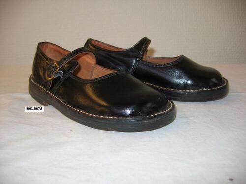 Schoenen in zwart leer