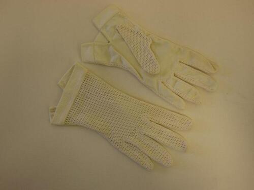 Handschoenen in ecrukleurige tricot