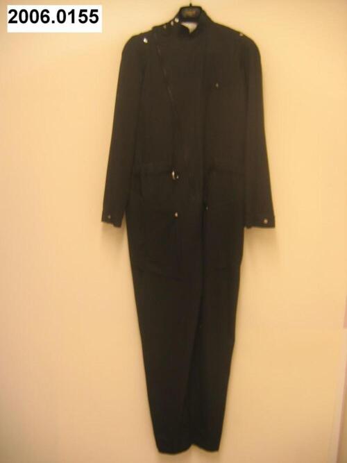 Jumpsuit in donderblauwe wol
