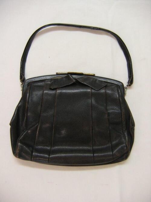 Handtas in bruin leer