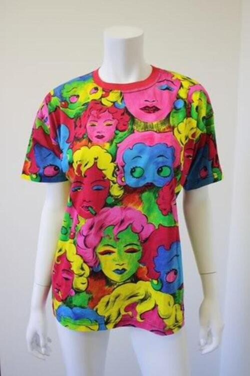 T-shit met pop art print