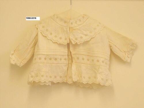 Blouse in ecrukleurige katoen