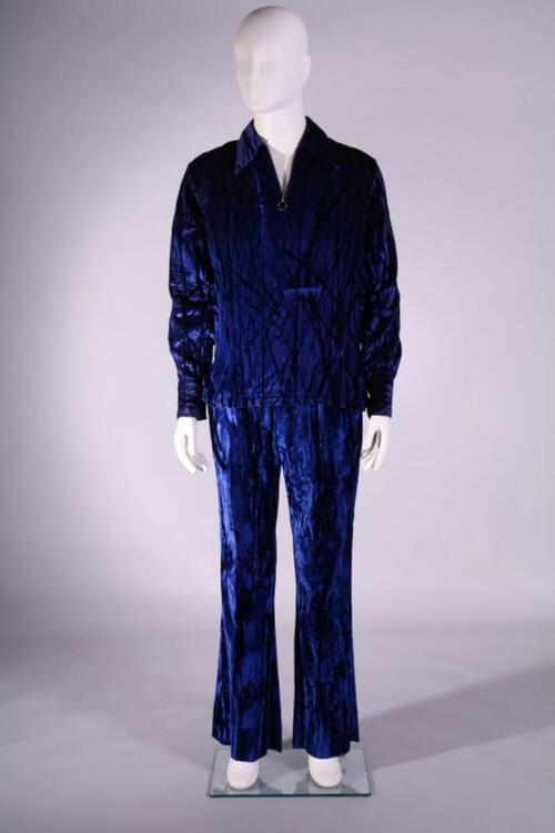 Los jasje in blauw fluweel