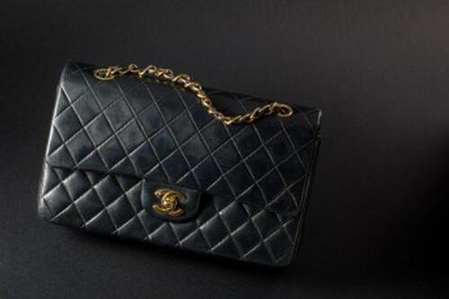 Chanel 2.55 in zwart leer