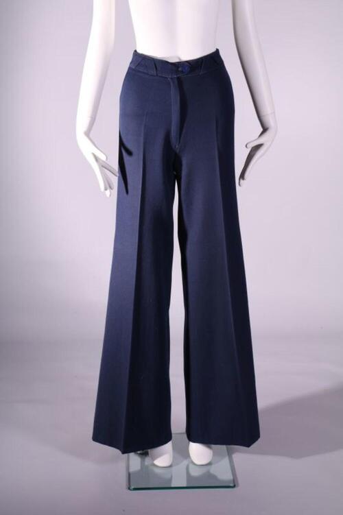 Broek in blauwe wol