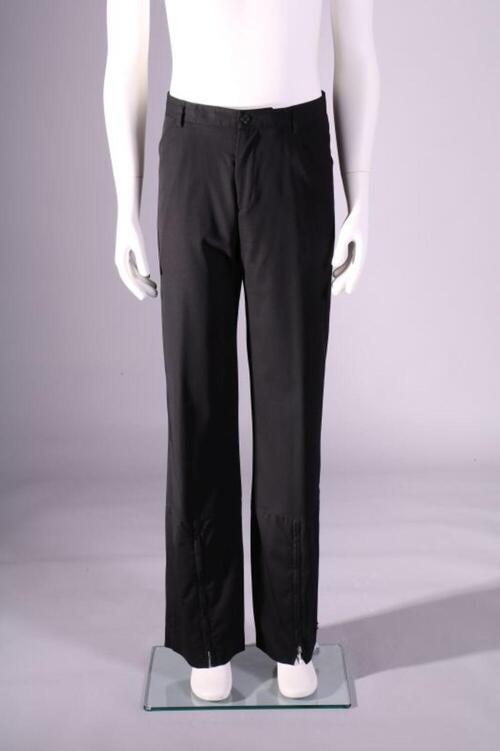 Broek in zwarte polyester