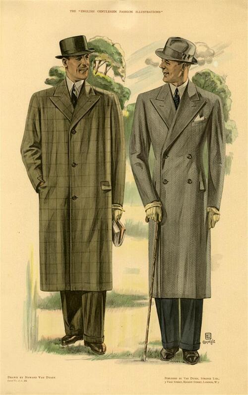 The English Gentlemen Fashion Illustrations