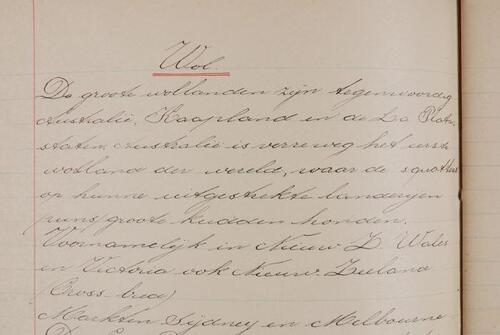 Gekaft schrift, "Warenkennis II, C. Van Binnendijk"