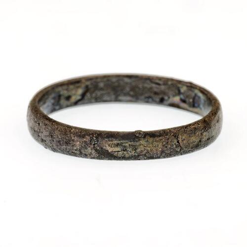 zilveren ring, geheel glad