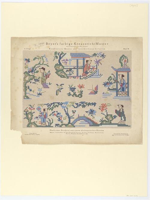Beyer's farbige Kreuzstich-Muster