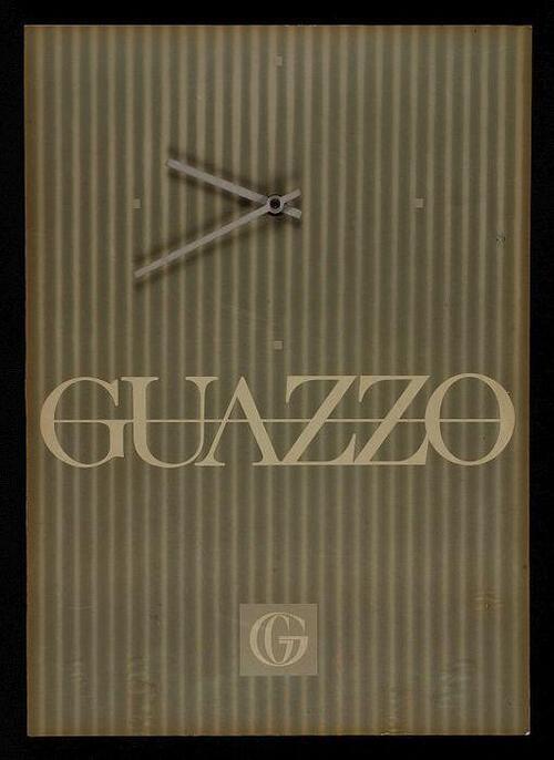 Wandklok met reclame "GUAZZO"