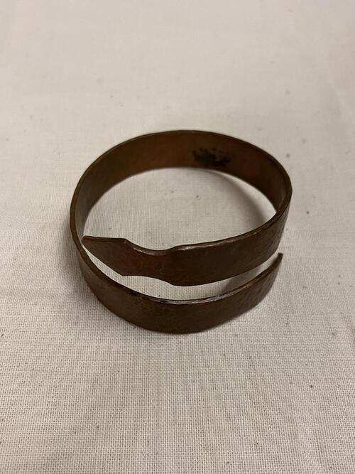 Armband in de vorm van slang, koper