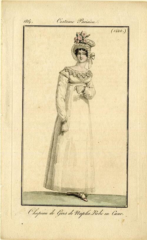 Costume Parisien 'Chapeau de Gros de Naples, Robe en Coeur'