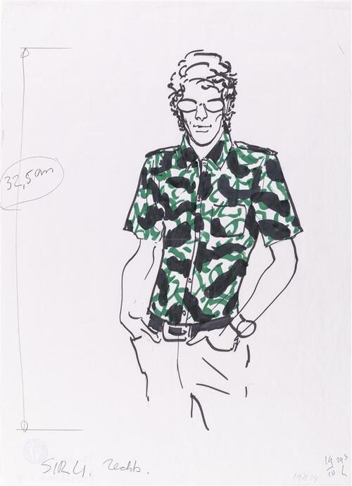 'Gruau sketches the scene today and tomorrow'