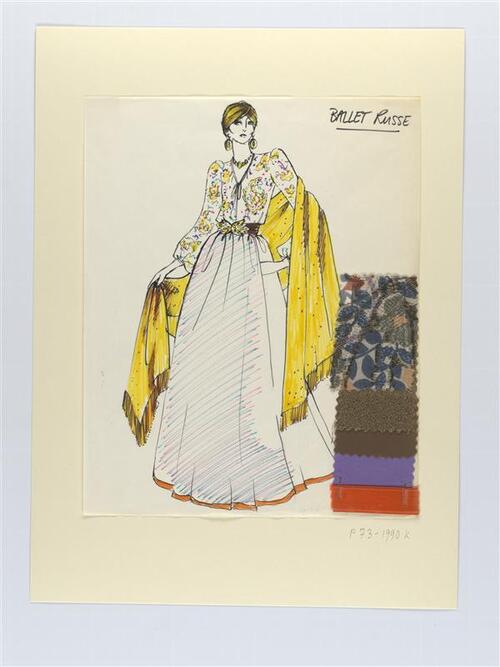 Mode tekening 'Ballet Russe'