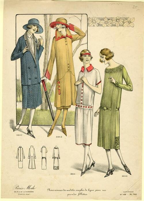 'Nous aimous des modèles simples de ligne pour nos grandes fillettes', no. 188, pl. 760
