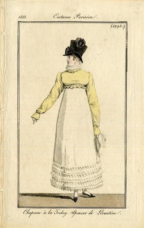 Costume Parisien 'Chapeau à la Jockey. Spencer de Levantine'