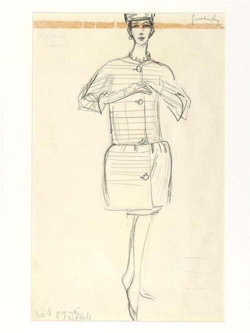 Hubert de Givenchy - ensemble (mantel en rok)