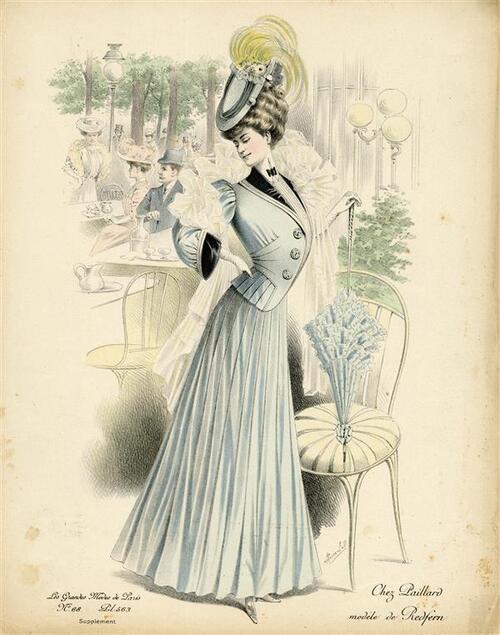 Les Grandes Modes de Paris, Chez Paillard - Modéle de Redfern