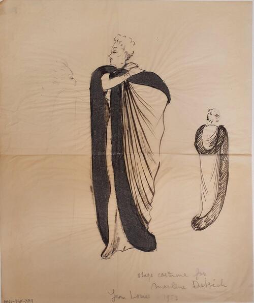 Stage costume for Marlene Dietrich