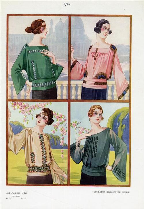 La Femme Chic, Quelques blouses de ruffie