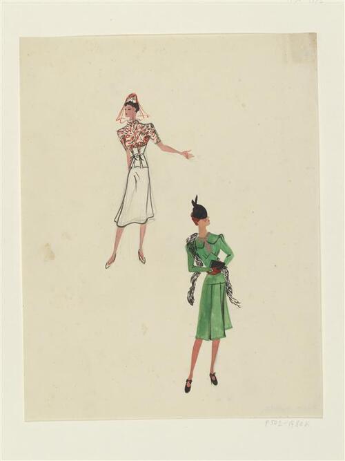Twee vrouwenfiguren
