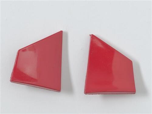 Oorclips, rood kunststof
