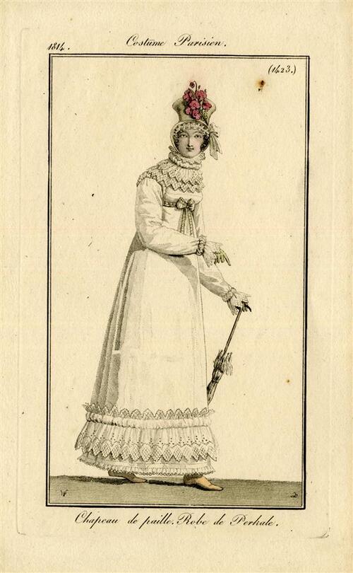 Costume Parisien 'Chapeau de Paille. Robe de Perkale'