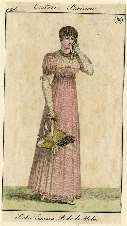 Costume Parisien 'Fichu-Canezou. Robe du Matin'