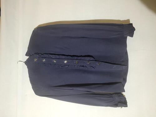 Blouse van zwarte zijde
