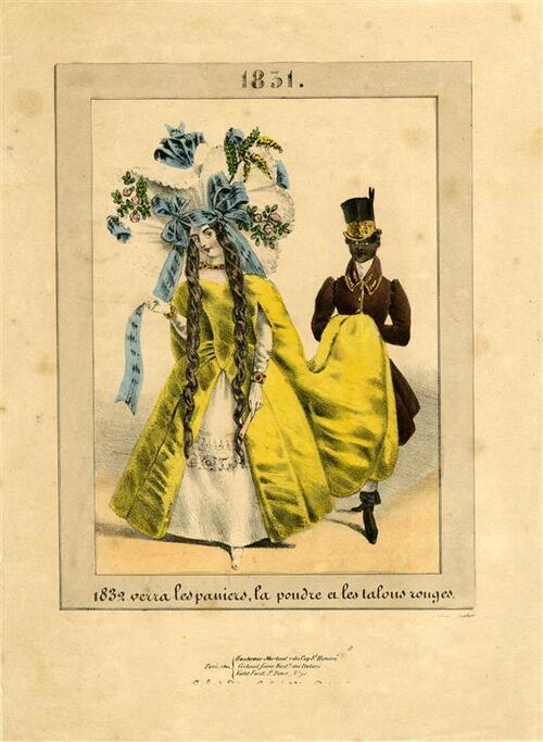 1832 verra les paniers, la poudre & les talous rouges