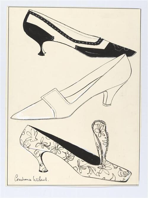 Illustratie van drie schoenen