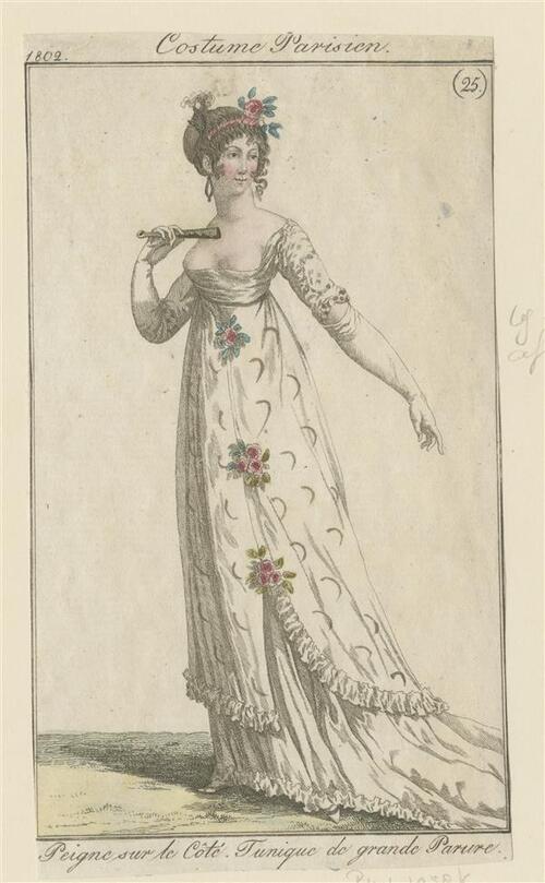 Costume Parisien 'Peigne sur le Côte. Tunique de grande Parure'