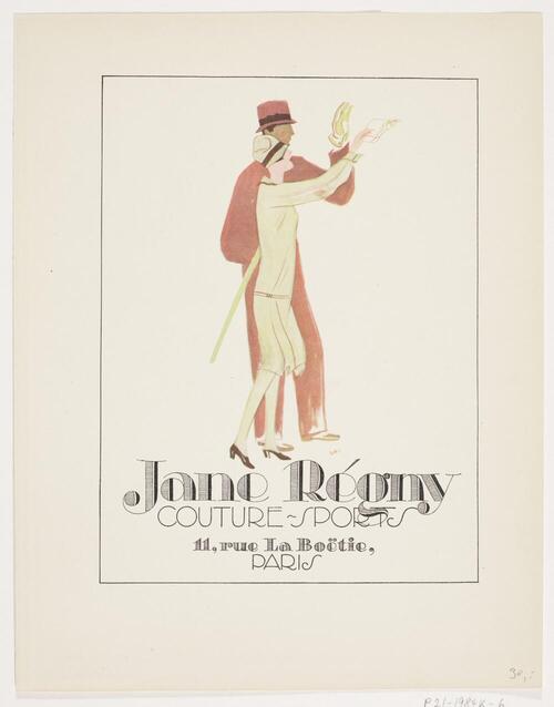 Jane Régny, Couture, Sports, Paris