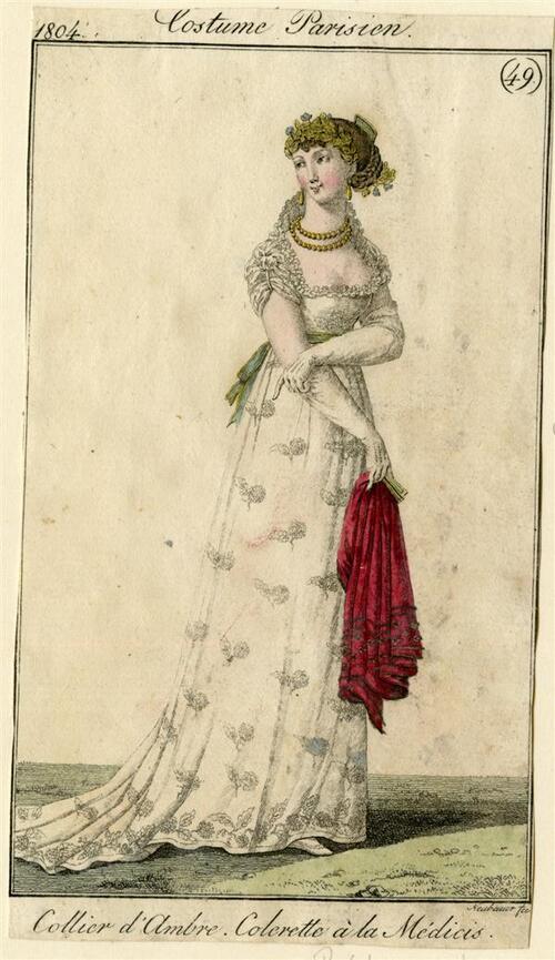 Costume Parisien 'Collier d'Ambre, Collerette à la Médicis'